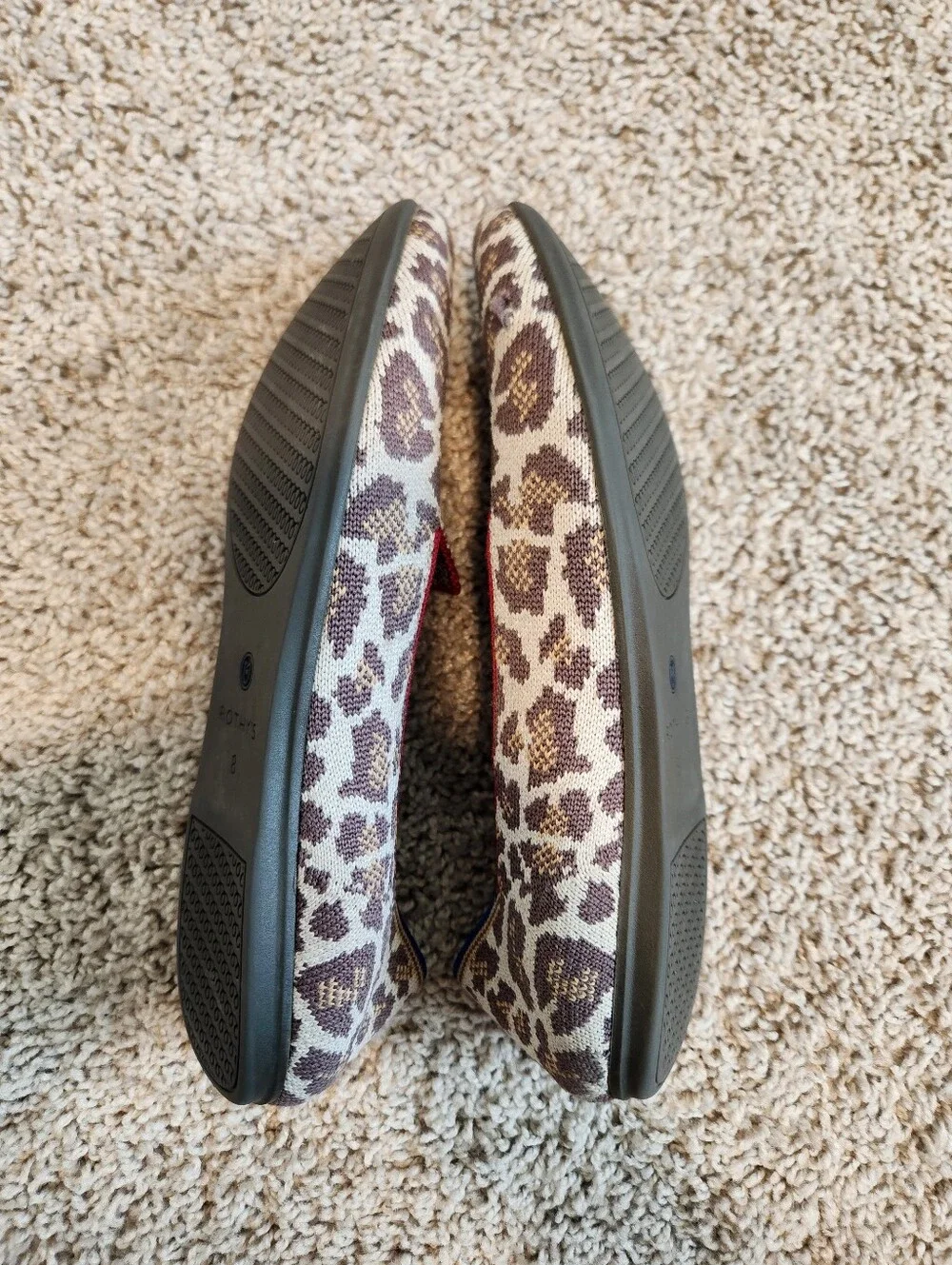 Rothy’s Mocha Spot The Loafer Flats Women’s Size 8
